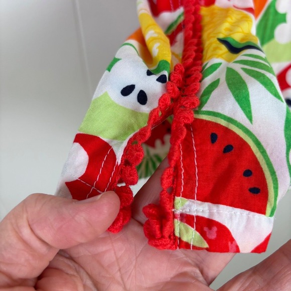Disney Store Fruit‎ Print Pom Trim Cover Up Beach Pool Summer Fun Size 5/6 - Picture 5 of 16
